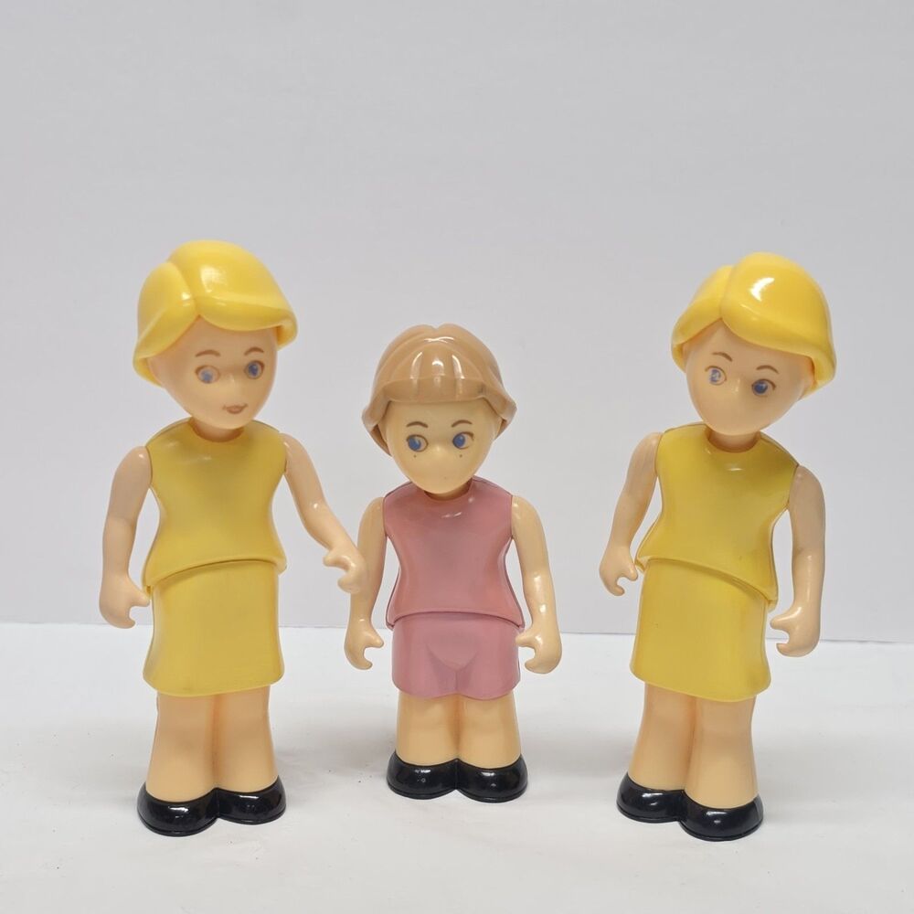 Little Tikes Dollhouse People Family Figures 2 Mom And 1 Daughter / Sister LOT